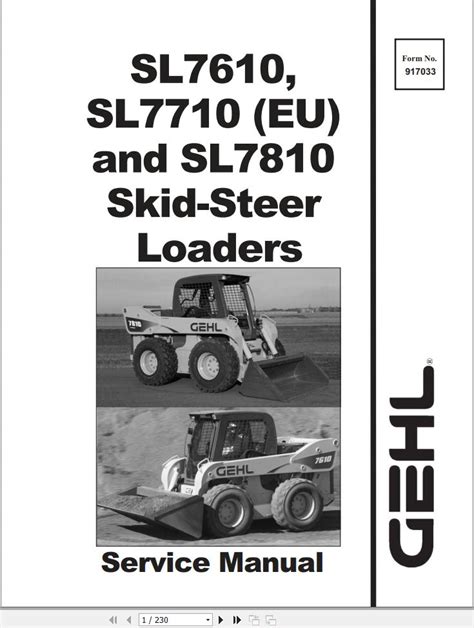 starter for gehl 7810 skid steer|GEHL SL7610 AND SL7710 SL7810 SKID STEER LOADERS .